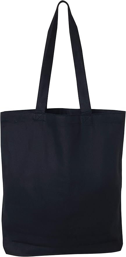 Sturdy Canvas Wholesale Tote Bags with Bottom Gusset 15"W x 16"H x 3"G Blank Totes Great for DIY Painting Printing Embroidery