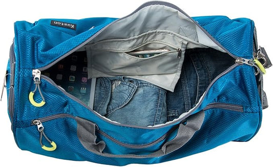 Kuston Sports Small Gym Bag for Men and Women Travel Duffel Bag Workout Bag with Shoes Compartment&Wet Pocket