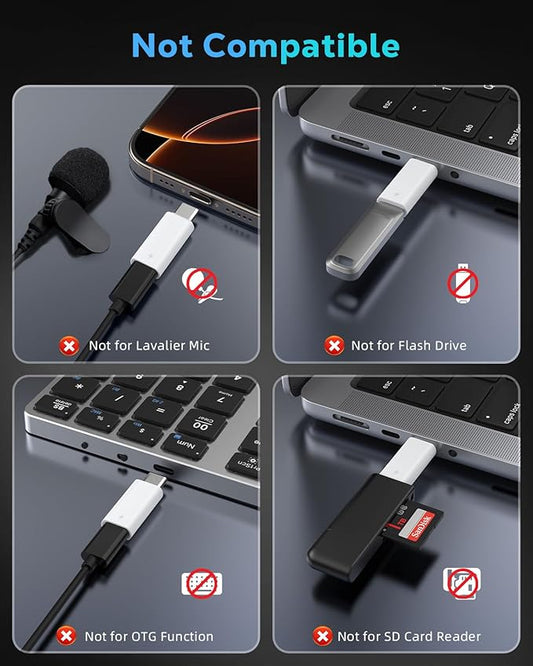 60W USB C to Lightning Headphone Audio Adapter for iPhone 17 Air 16 16e 15 Pro Max Plus, iPad Pro/Air - PD Fast Charging Data Lightning to USB C Adapter for Earphones, Not for OTG/Lavalier Microphone