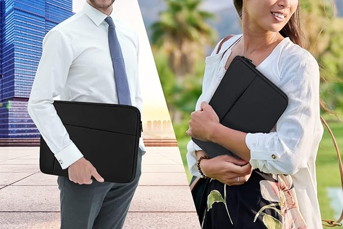 Laptop Case Sleeve 13-13.3 inch, Protective Laptop Carrying Cover Handbags Computer Bag Compatible with MacBook Pro 14 Inch,MacBook Air, Notebook Bag with Front Pocket, Black