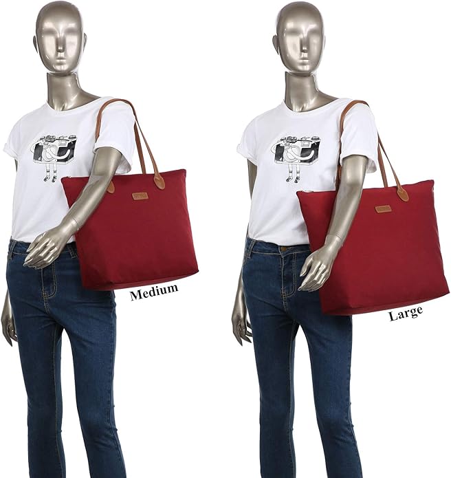 Water Resistant Light Weight Nylon Tote Bag Handbag