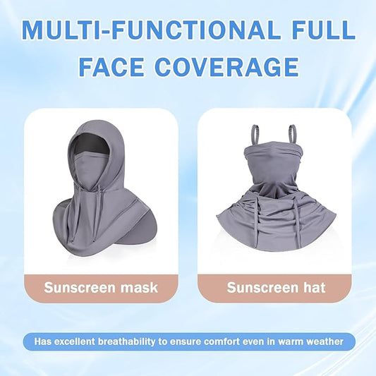 3 Pack Summer Balaclava Sun UV Protection Hood Breathable Full Head Mask Face Cover for Men Women Motorcycle Cycling Fishing