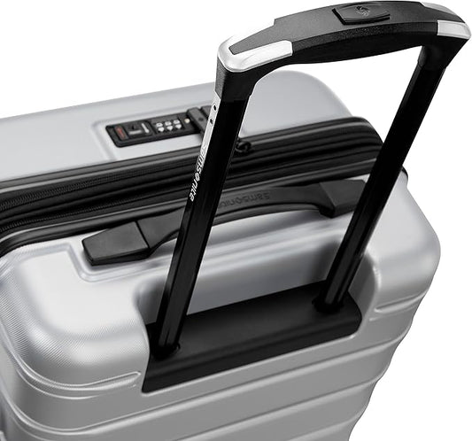 Samsonite Omni 2 PRO Hardside Expandable Luggage with Spinners, Arctic Silver, Carry-on