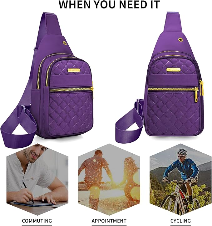 Small Sling Bag For Women Men Casual Crossbody Sling Backpack