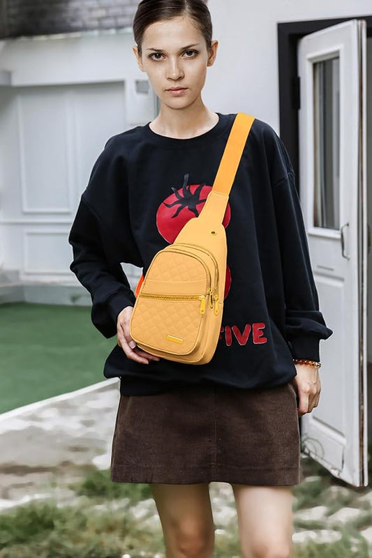 Small Sling Bag For Women Men Casual Crossbody Sling Backpack