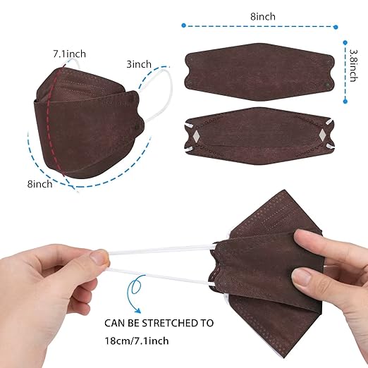 Borje KN95 Face Masks 50 Pack,Breathable Comfortable and Disposable KN95 Mask,Masks for Adults