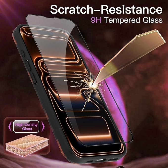 Case for iPhone 17 Pro, Stylish Leopard Tortoise Amber Design Slim & Shockproof Translucent Matte Brown Cover with Tortoise Print