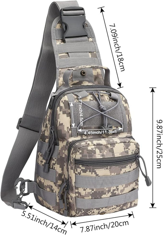 G4Free Outdoor Tactical Bag Backpack, Military Sport Bag Pack Sling Shoulder Backpack Tactical Bag for Every Day Carry