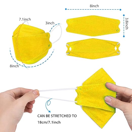 Borje KN95 Face Masks 50 Pack,Breathable Comfortable and Disposable KN95 Mask,Masks for Adults