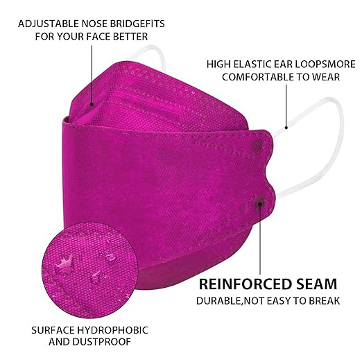 Borje KN95 Face Masks 50 Pack,Breathable Comfortable and Disposable KN95 Mask,Masks for Adults