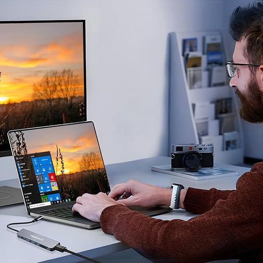 USBC Multiport Adapter USB c to USB hub 7 in 1 dongle Adapter USB c hub multiport Adapter with SD Card Reader 100W PD 4K30hz hdmi USB hub USB C Adapter for MacBook Pro