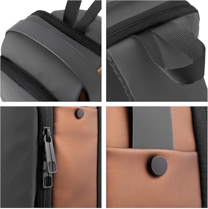 Unisex Anti-Theft Sling Bag with USB Port, Water-Resistant Crossbody Chest Backpack for Travel & Work