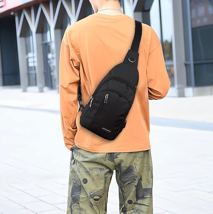Seoky Rop Small Sling Bag Crossbody for Men Women One Strap Shoulder Cross Body Bag Sling Backpack for Travel