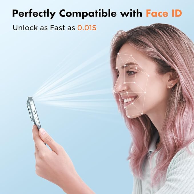 UNBREAKcable 4-Pack Screen Protector for iPhone 15, Tempered Glass | 9H Hardness | Double Shatterproof | 99.99% HD Clear | Case Friendly | Easy Installation Frame | For 6.1 inch iPhone