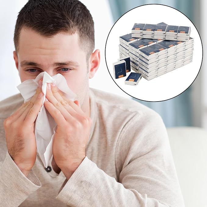 Sandmovie 100 Packs 4-Ply Soft Pocket Tissues, Mini Travel Size Individual Tissue Packs