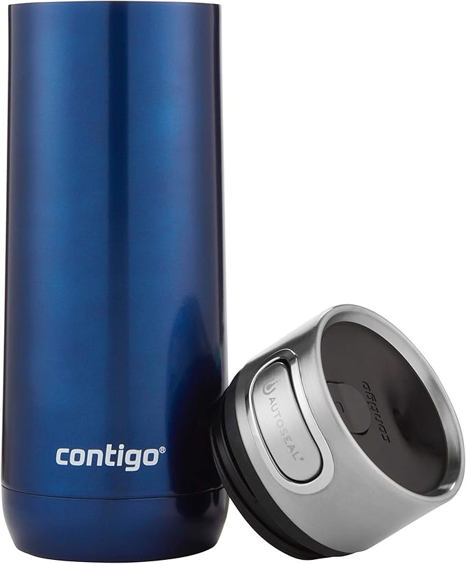 Contigo Luxe Vacuum-Insulated Stainless Steel Thermal Travel Mug 16 Ounces Monaco