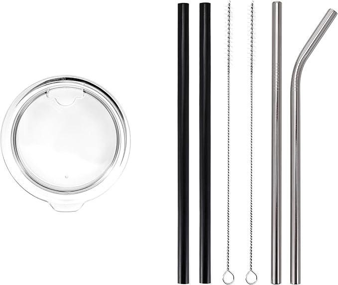 IRON °FLASK Classic Tumbler - Vacuum Insulated Stainless Steel Water Bottle, Double Walled, Drinking Cup, Insulated Travel Mug (Blue Waves, 32 oz Clear Lid)