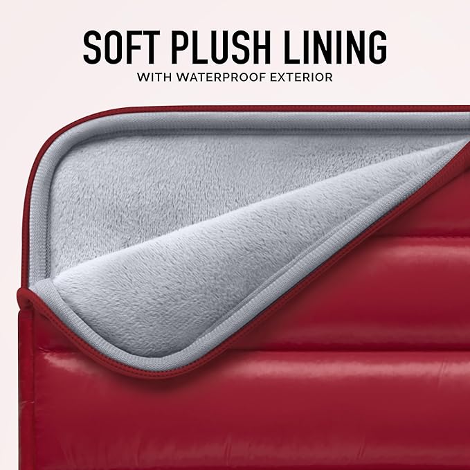 VANDEL - The Original Puffy Laptop Sleeve 13-14 Inch. White Laptop Sleeve for Women. Carrying Case Cover MacBook Pro 14 in, MacBook Air 13 Inch, iPad Pro 12.9, Dell, Asus, HP
