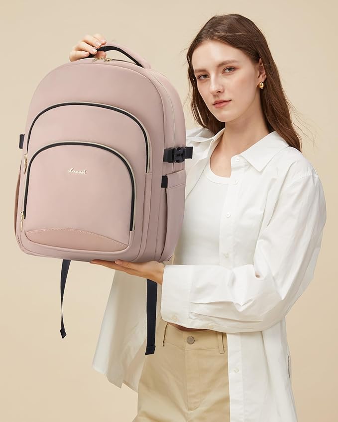 LOVEVOOK Laptop Backpack for Women, 15.6-Inch Work Backpack, Back to School Bookbag for College Student Teen Girls, Casual Personal Item Travel Bag Business Computer Daypack for Teacher Nurse, Gift