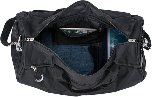 Kuston Sports Small Gym Bag for Men and Women Travel Duffel Bag Workout Bag with Shoes Compartment&Wet Pocket