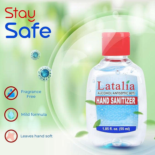 Mini Hand Sanitizer | Pack of 144 Unscented Hand Sanitizer Travel Size with 80% Alcohol, Pocket-Friendly, Quick-Dry, Moisturizing & Everyday Clean Hands (55ml & 1.85 fl. oz)