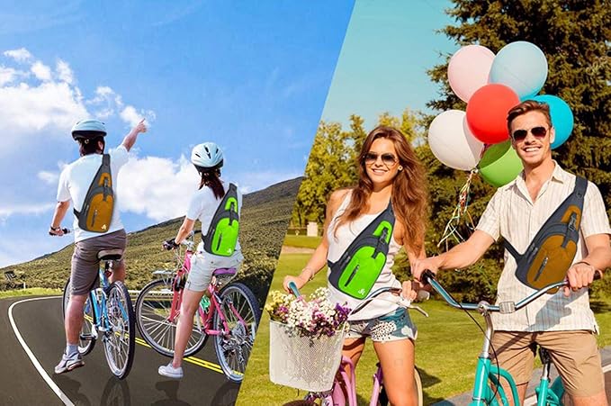 Y&R Direct 14 Colors Lightweight Sling Backpack Sling Bag Travel Hiking Small Backpack for Women Men Gifts