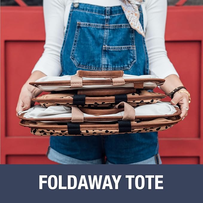 CleverMade EcoBasket Reusable Grocery Tote - Collapsible Storage Shopping Organizer - Heavy Duty Utility Bag Home