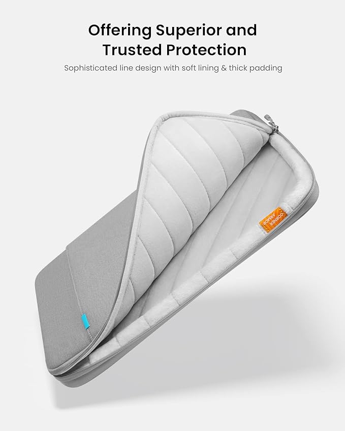 tomtoc 360° Protective Laptop Sleeve for 12-inch New Surface Pro, Copilot+PC 2025, 12.3-13 Inch Surface Pro 11/10/9/8/X/ 7+/7/6/5/4 with Keyboard, Shockproof Water-Resistant Notebook Laptop Case Bag