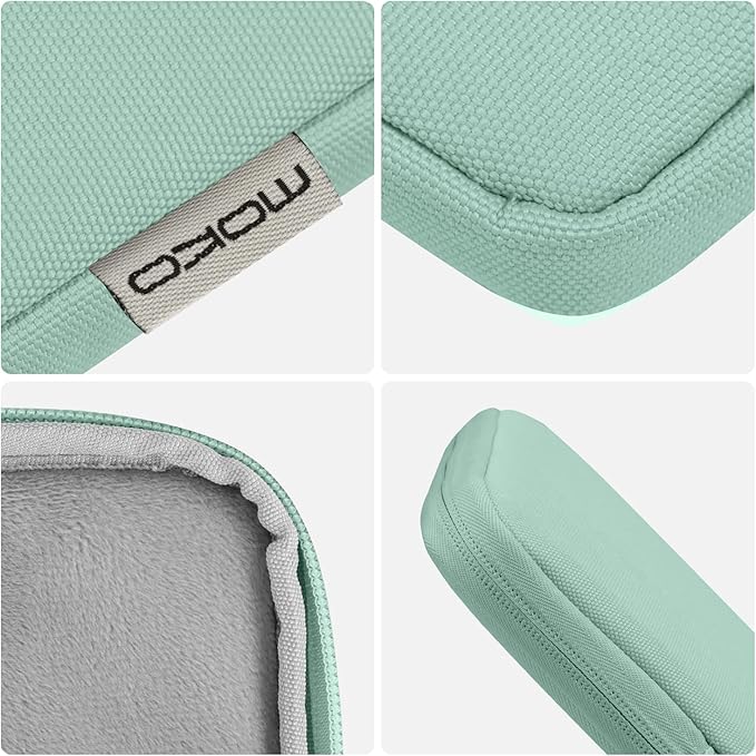 MoKo 9-11 Inch Tablet Sleeve Bag Carrying Case Fits iPad air 5 10.9" 2022, iPad Pro 11 M2 2022-2018, iPad 10th 10.9,iPad 9/8/7th Gen 10.2,iPad Air 4 10.9/Air 3 10.5,Tab S8/S9 11", Mint Green
