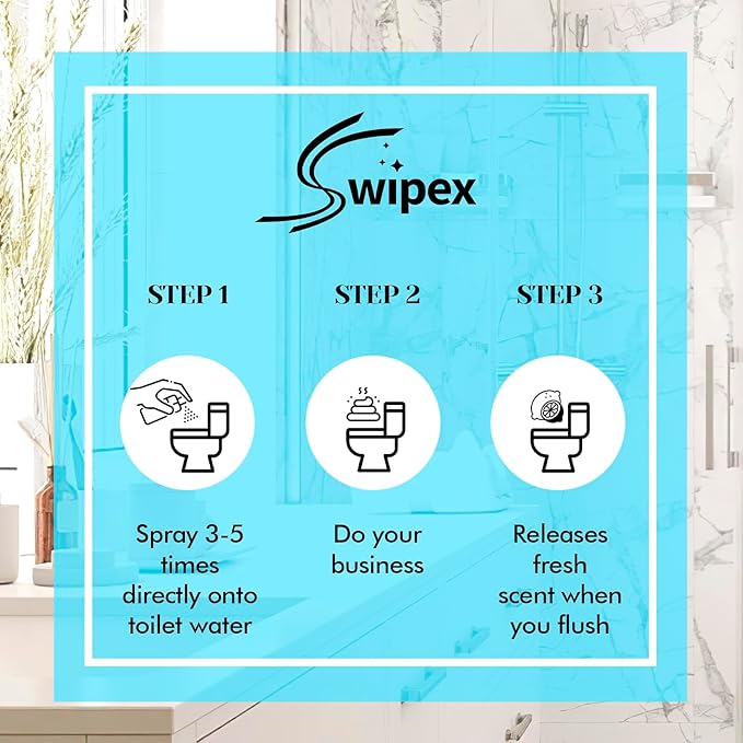 Toilet Spray for Poop 3 Pack, Travel Size Variety, Bathroom Odor Eliminator - Ocean Eucalyptus Coconut