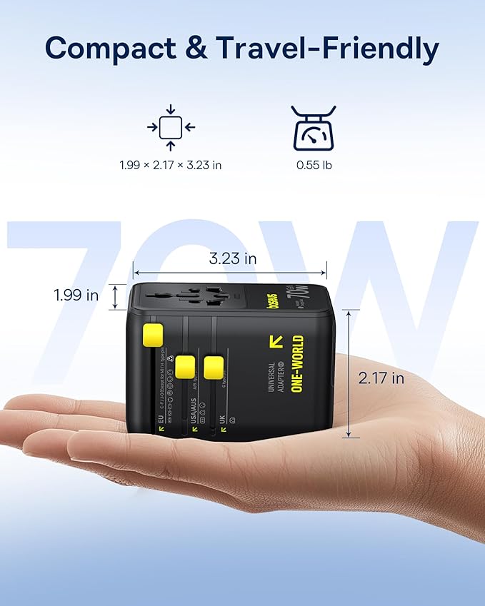Baseus Power Bank Picogo 10000mAh 45W Universal Travel Adapter 70W