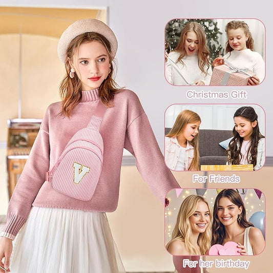 Gifts for 8 9 10 11 12 Year Old Girls Sling Bag Crossbody Bags Fanny Pack for Teen Girls Personalized Gifts for Women