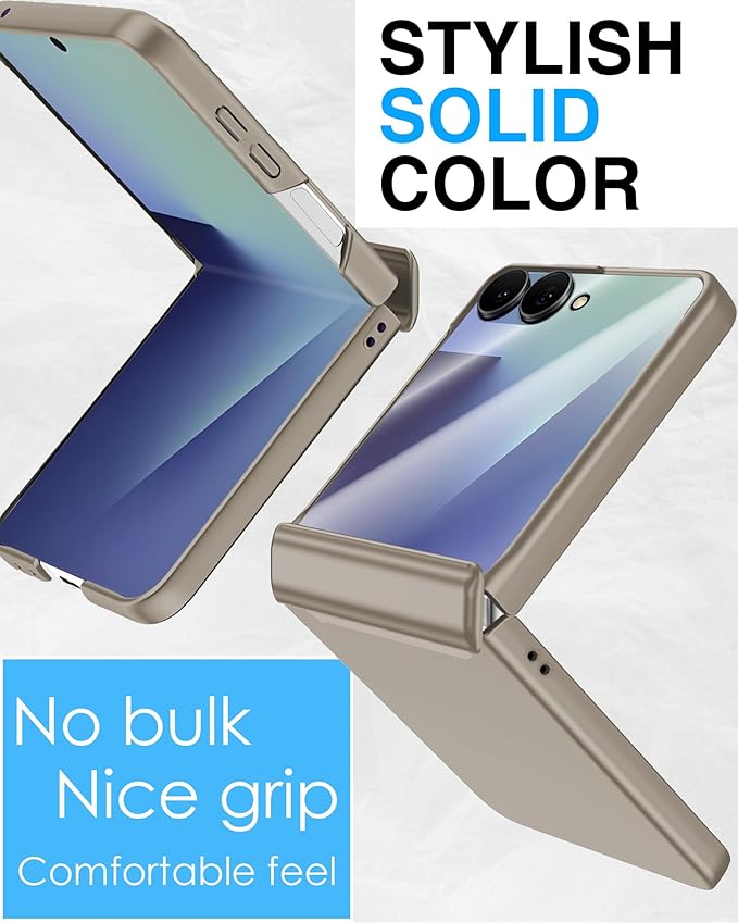 STORMTAL for Samsung Galaxy Z Flip 7 Case, Hinge Protection, Built-in Screen Protector, Wireless Charging, Shockproof, Slim Rugged Phone Protective Case for Galaxy Z Flip 7