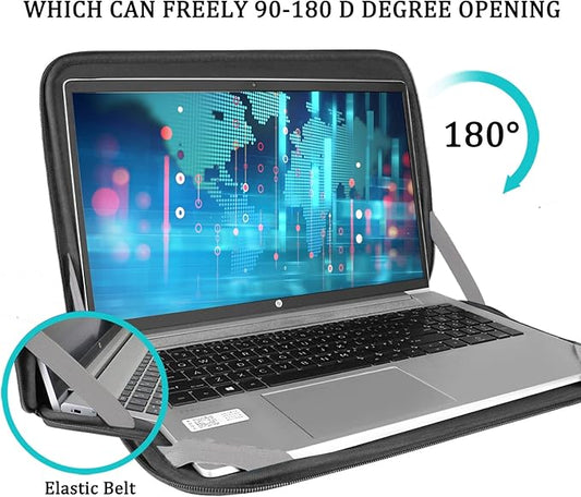 Laptop Sleeve Bag 15.6 inch, BOOEUDI Shockproof Protective Computer Carrying Cover with Front Pocket, Briefcase Handbags Laptop Case for 15.6 inch HP, Dell, Acer, Asus, Notebook, Grey