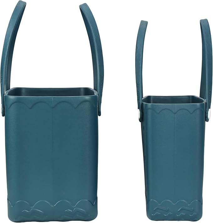 Armerssi Rubber Tote Bag For Women Large Rubber Beach Bag Waterproof Washable Handbag Durable Tote Bag Beach Swimming Travel