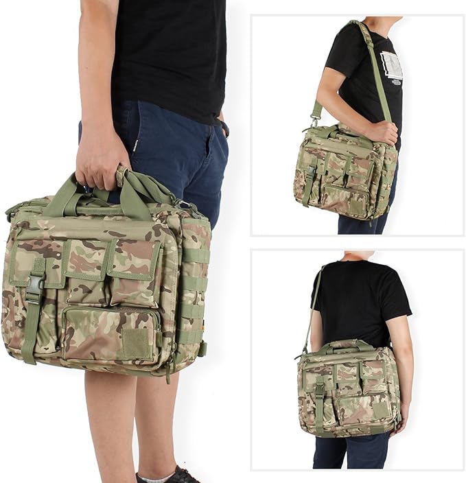 Tactical Briefcase, 15" Men's Messenger Bag Military Briefcase for Men