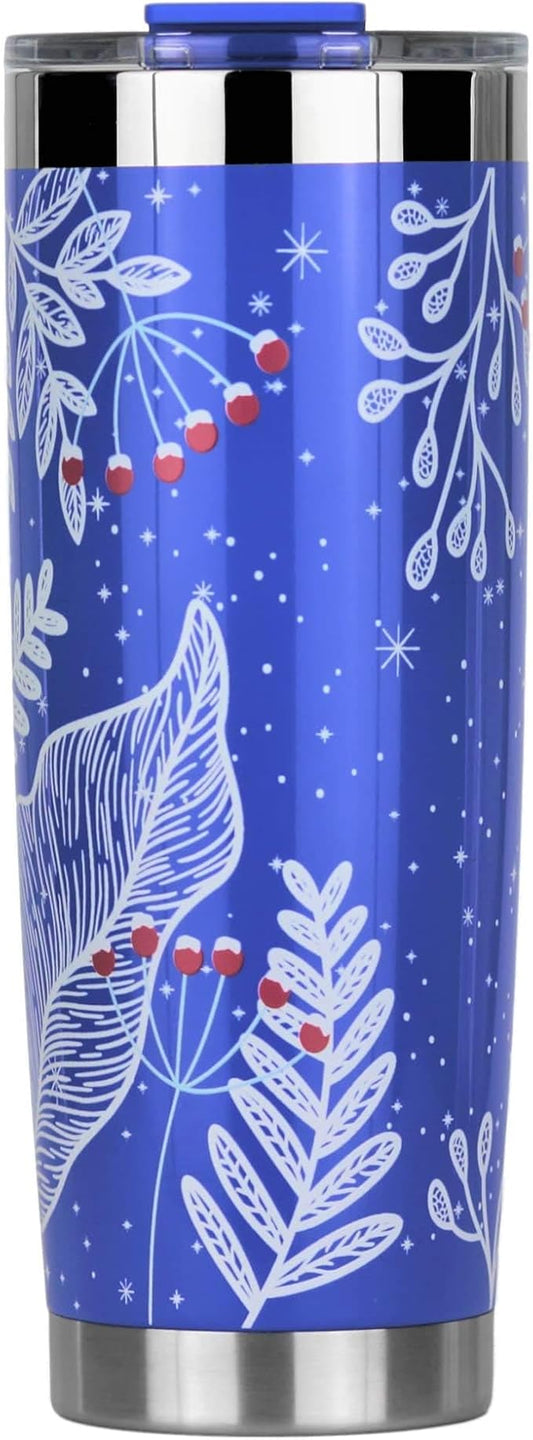 Drinco - 20 oz Stainless Steel Tumbler | Double Walled Vacuum Insulated Mug With Lid, 2 Straws, For Hot & Cold Drinks (20oz Nampa, 20oz)