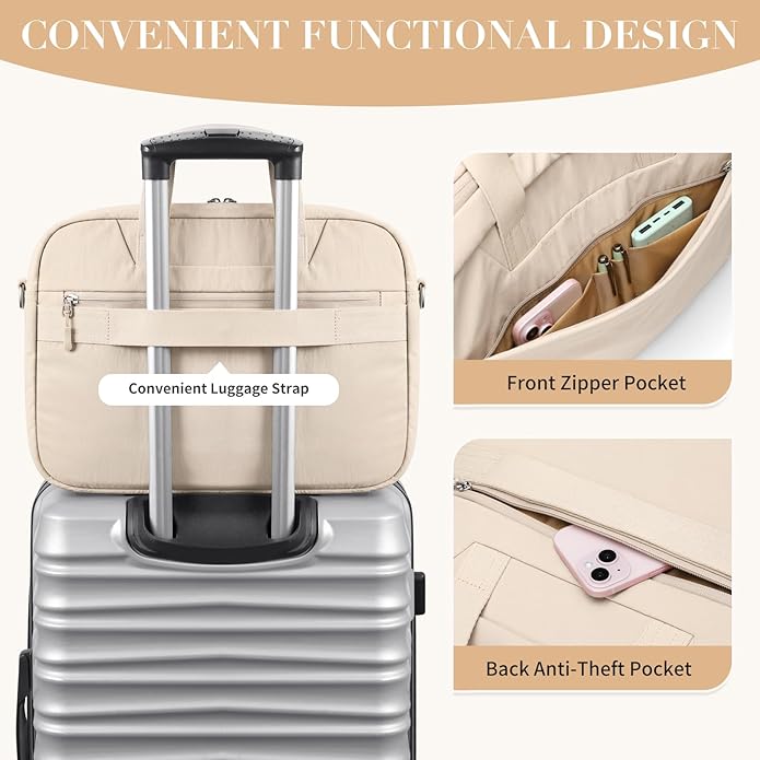 Laptop Tote Bag for Women Casual Tote Bag for Business Teacher Carry On Crossbody Bag