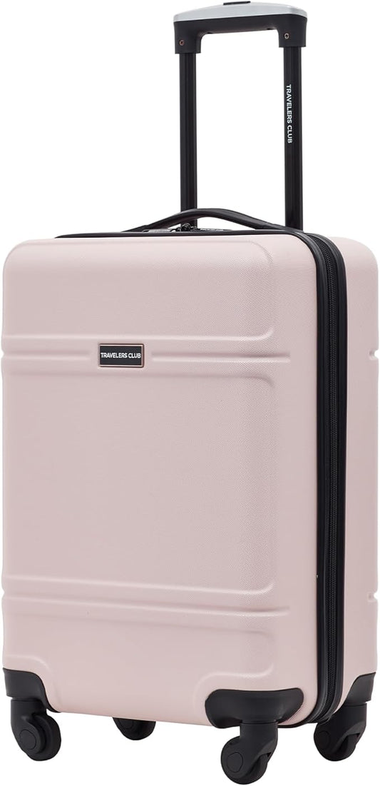 Travelers Club Skyline Spinner Luggage, Filmy, 22-Inch Carry-On