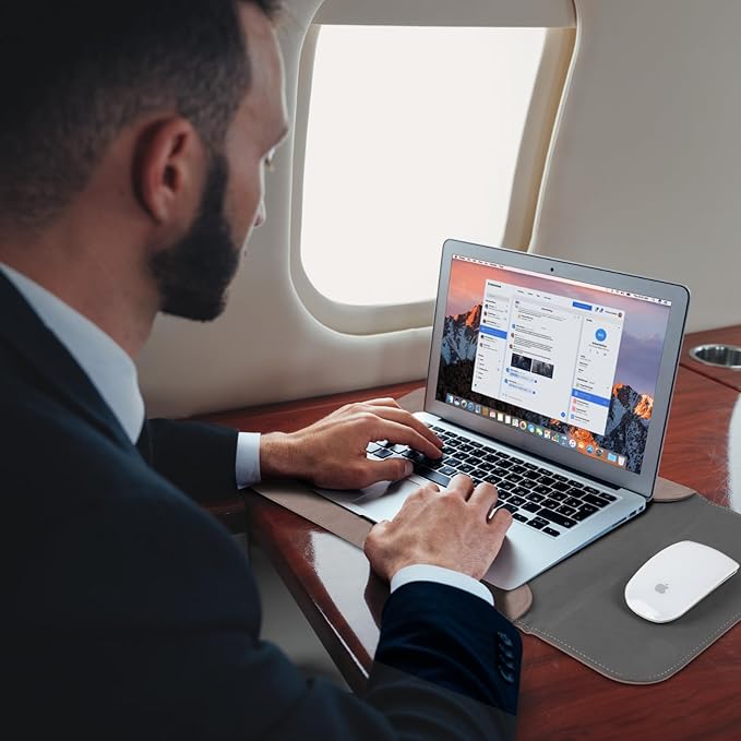 Allinside 13 inch Laptop Sleeve Case for with MacBook Air 13 2018–2025 (M2 A2681 M3 A3113 M4 A3240)/MacBook Pro 13 2016–2022 (A2251 A2289 A2338 M1 M2), PU Suede Leather Laptop Case Cover, Pink