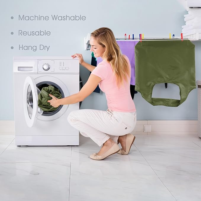 BeeGreen Dark Green Reusable Grocery Bags Bulk 10 Packs, Kitchen Reusable Shopping Bags 50LBS Large, Machine Washable Durable, Easily Foldable with a Storage Bag