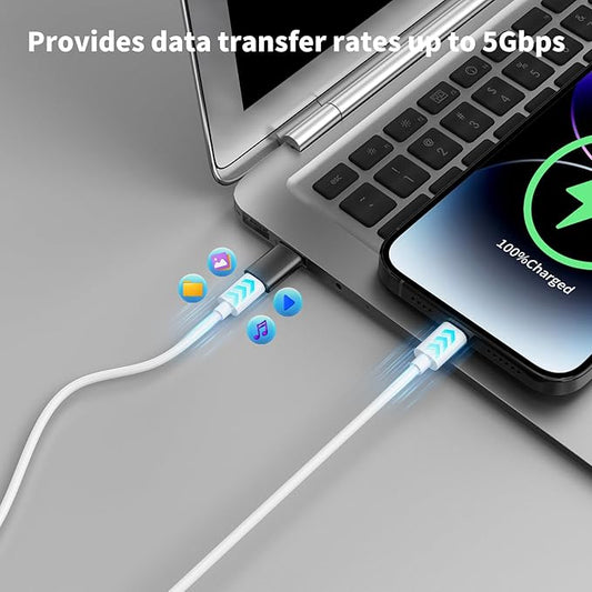 6PCS Upgraded USB 3.0 to USB C Adapter, Compatible with Samsung, iPhone, IPad, Power Bank and More USB C Devices.