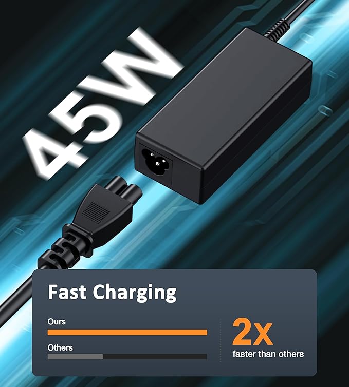 45W Chromebook Charger USB C Type C Replacement for Chromebook X360 14 14-ca051wm 14-ca052wm 14-ca091wm ca061dx 14-ca0061dx 14-ca060nr 14-ca020nr 14-ca043cl Power Supply Adapter