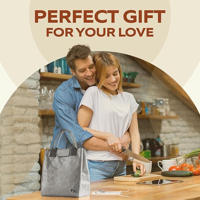 VonNova Women’s Insulated Lunch Bag with Premium 4mm Cooler Insulation, Cute Large 7L Lunch Tote for Office, Durable Small Lunch Box for Women, Stylish Lunchbox for Adults, Teens, Nurses, Teachers