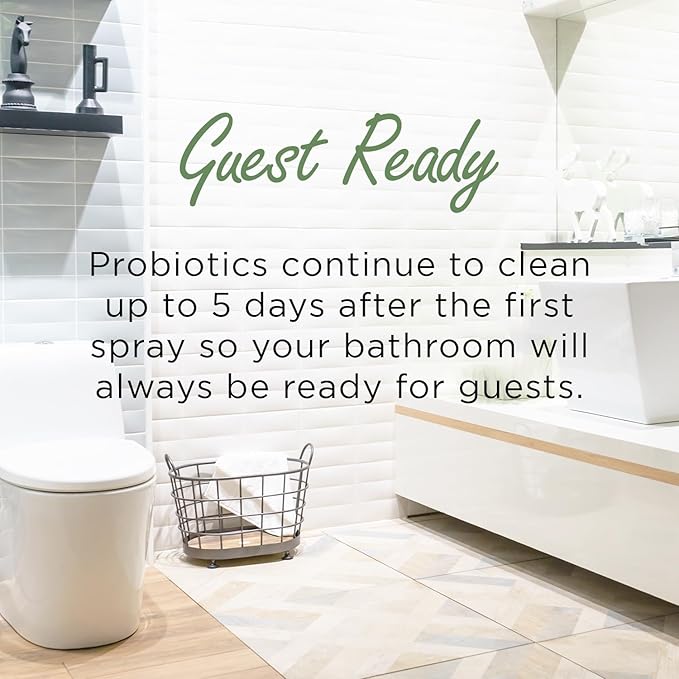 Moso Natural Scent-Free Bathroom Spray (2 Pack) A Discreet Odor Eliminator and Toilet Spray. Unscented. (3.4 oz Per Bottle)