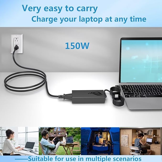 Jaart 150w Charger Fit for Asus Tuf Gaming A15-Fa506 A17-Fa706 Fx505dt Fx705gt,Rog Strix G531gd G731gt,Adp-150ch B A18-150p1a