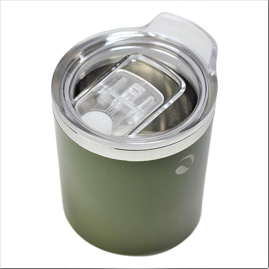 Drinco- 10oz Stainless Steel Tumbler, Vacuum Insulated Tumbler Whiskey Glass, Rocks Glass, GULT (10oz Whiskey Tumbler, Forest)