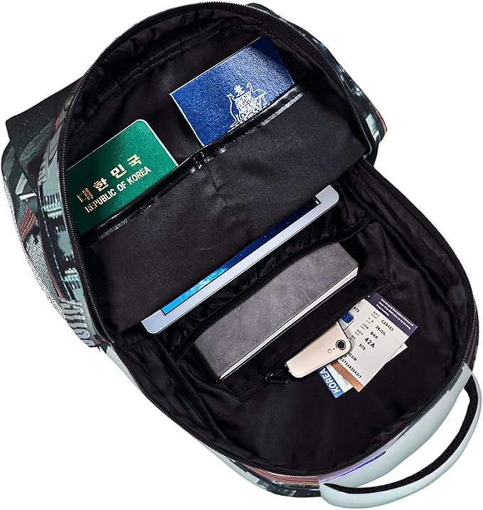 Backpack City Police Car Travel Laptop Backpacks College Ruckasck Daypack School Bag for Boys Girls Teenager Men Women