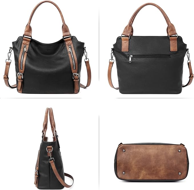 CLUCI Purses for Women Vegan Leather Handbags Tote Purse Shoulder Bag Large Ladies Hobo Bags