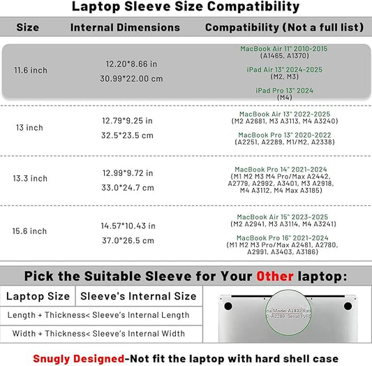 Allinside 11-12 inch Laptop Sleeve Case Compatible with MacBook Air 11 2010-2015/MacBook 12 2015-2017, Waterproof PU Leather Laptop Sleeve Bag Protective Vertical Case Cover, Gray